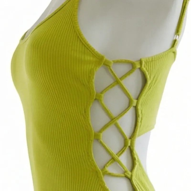 💚 Vestido verde neón ajustado