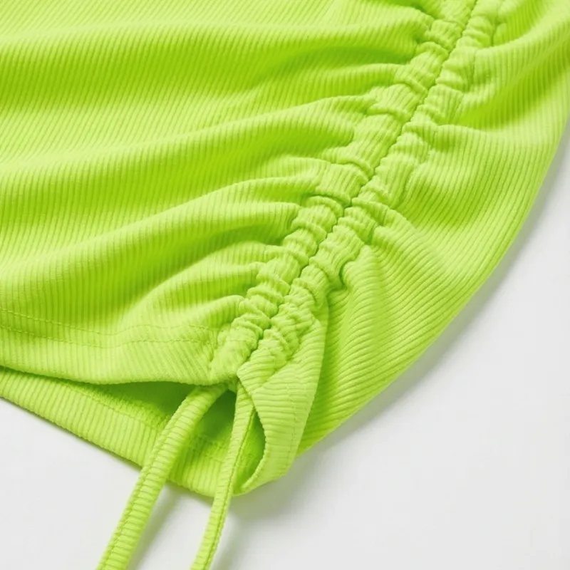 💚 Vestido verde neón