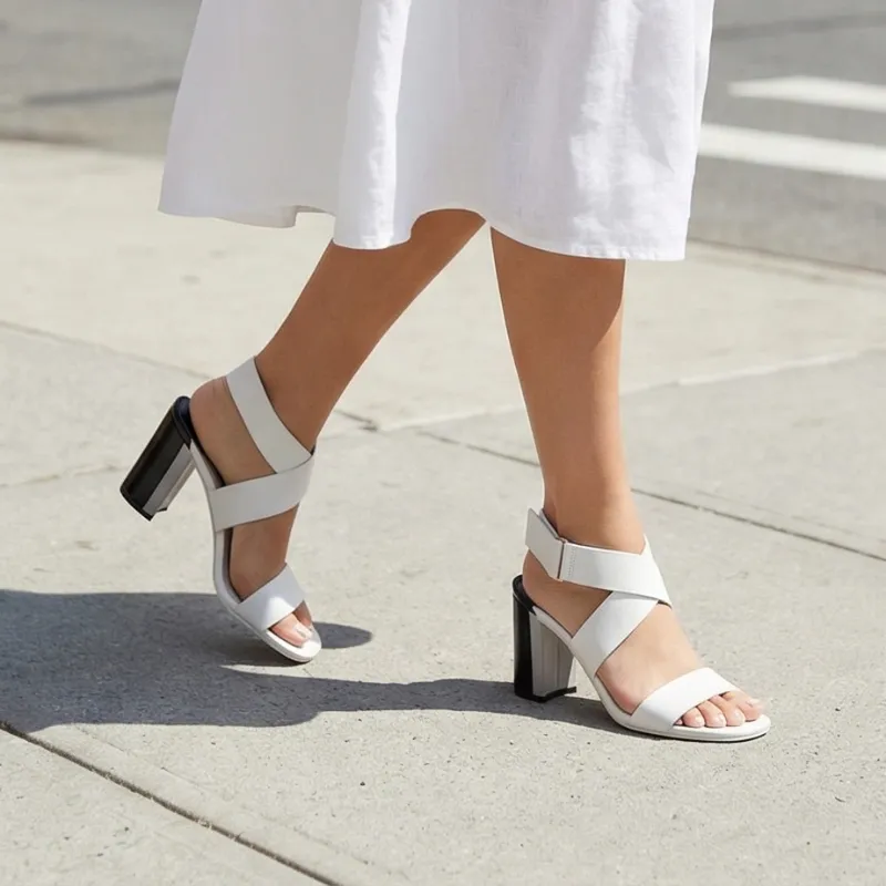 White Summer Sandals 🤍