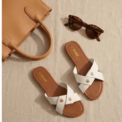White Summer Slides 🤍