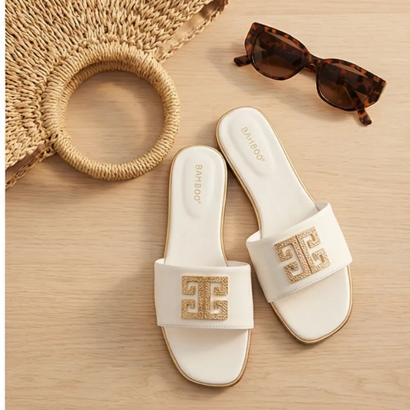White Summer Slides 🤍