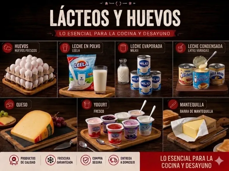 Lácteos y Huevos.