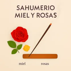 Varilla de incienso miel y rosas