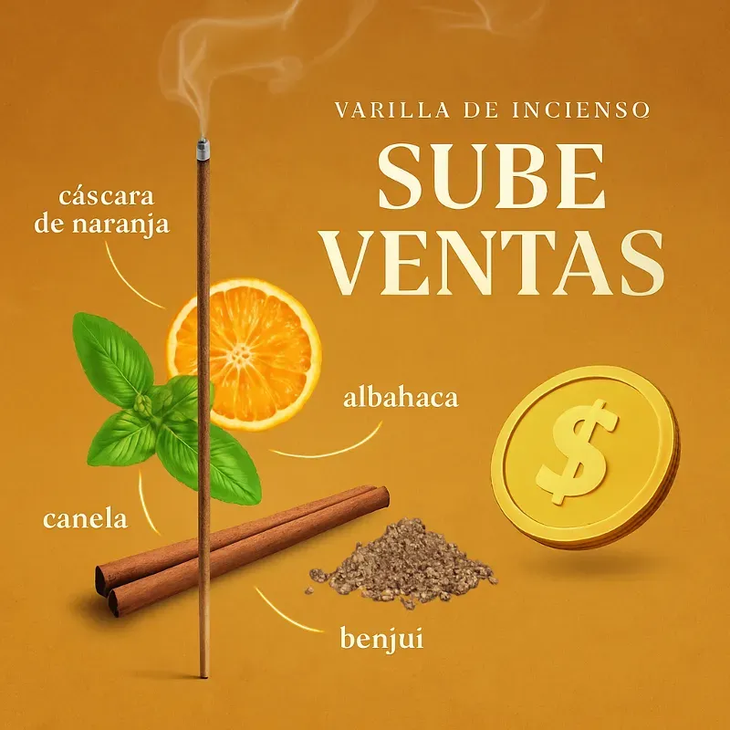 Varilla de incienso sube ventas 