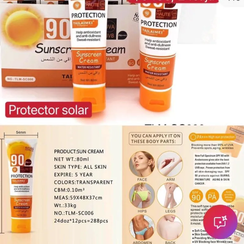 Protector solar spf 90