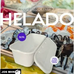 TINA PARA HELADO 5lt