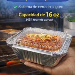 Molde cuadrado 16oz c/tapa