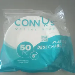 Plato biodegradable 22cm