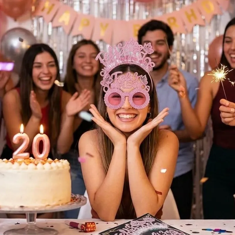 Set de gafas y cintillo FELIZ CUMPLEAÑOS