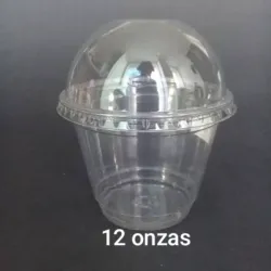 Vaso achatado 12oz (cúpula )