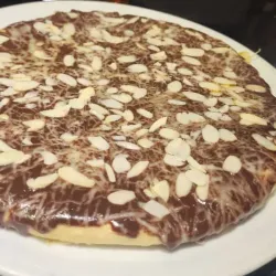 PIZZA de CHOCOLATE y ALMENDRA