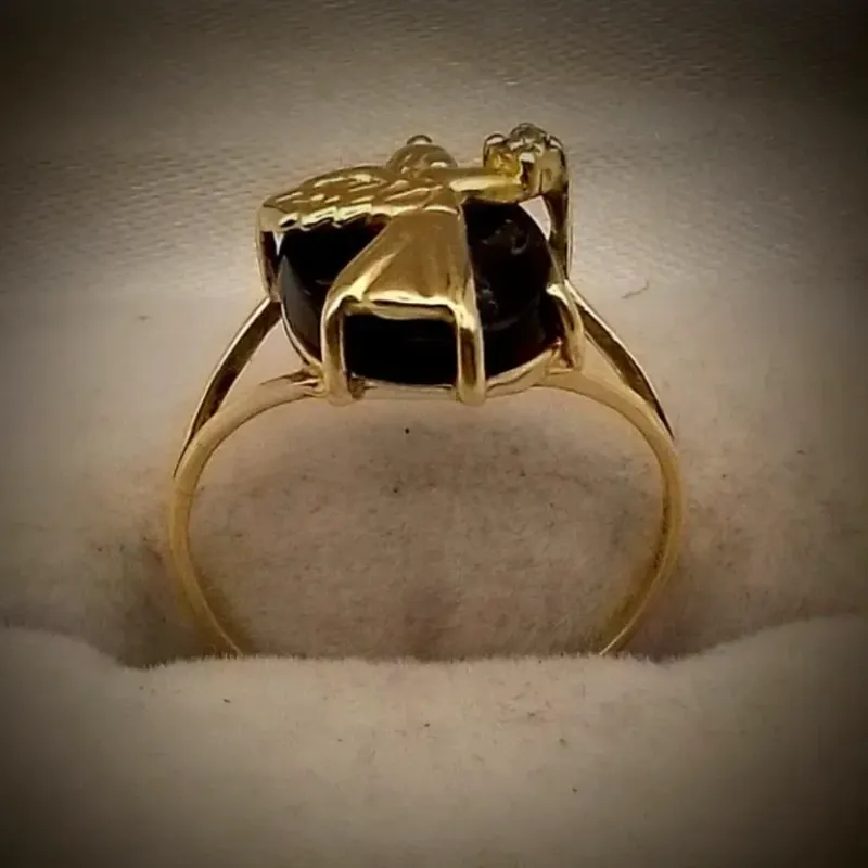 Anillo 10k Exclusivo Con Angel talla 7