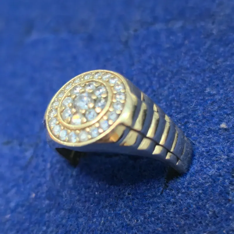 Anillo De Piedras 10k