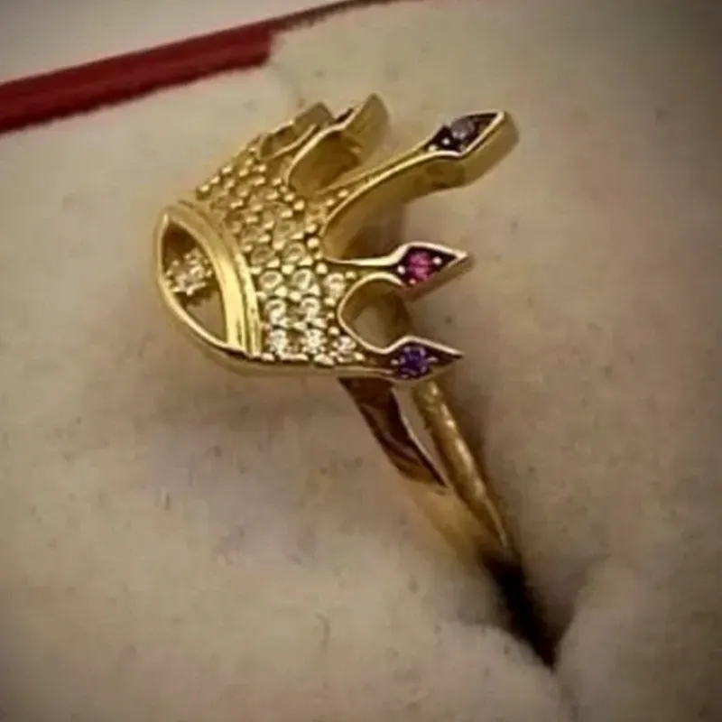 Anillo Original 10k Signo de Rolex en Relieve talla 6