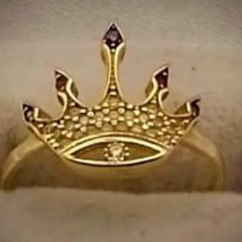 Anillo Original 10k Signo de Rolex en Relieve talla 6