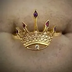 Anillo Original 10k Signo de Rolex en Relieve talla 6