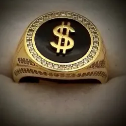Anillo Original 14K con signo de peso $ es talla 10
