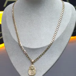 Cadena Amoro Italy 10k Dije Egipcio 14k