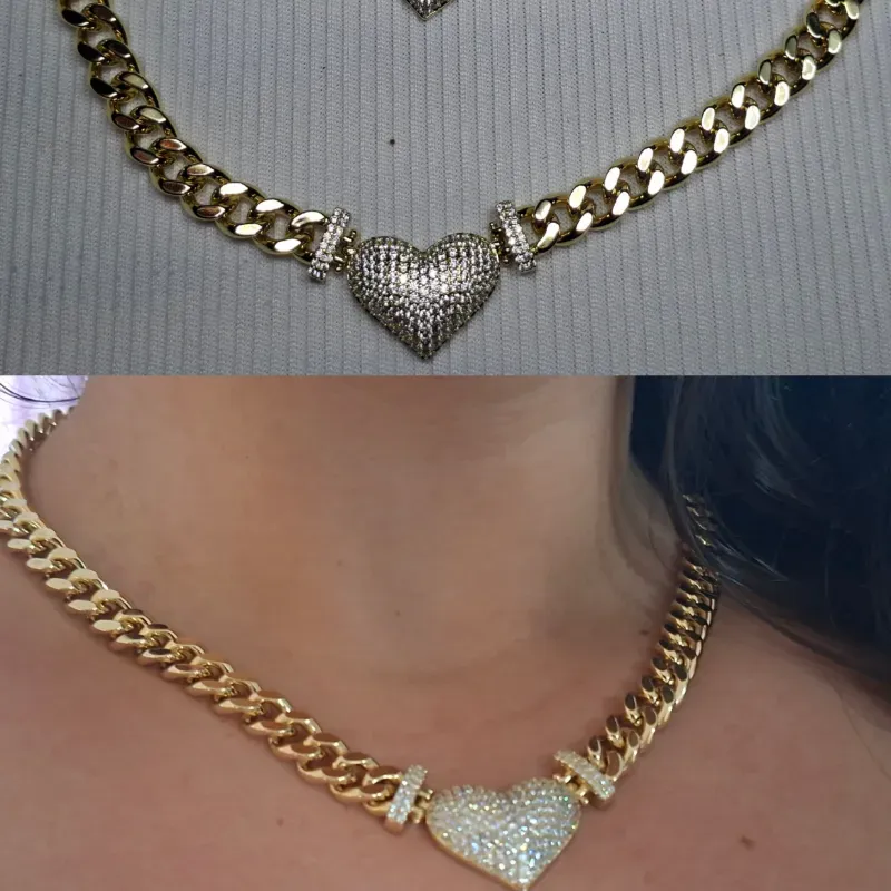Gargantilla y pulsera Corazón Brillante