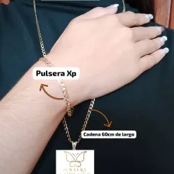 Set 2 piezas(cadena+pulsera)XP
