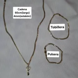 Set 3 piezas(cadena+pulsera+tobillera) XP