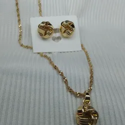 Set de Nudos Cadena+aretes