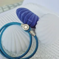 Pulsera de cuero doble 