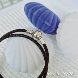 Pulsera de cuero doble 