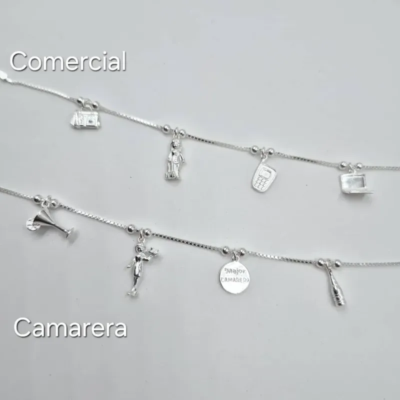 Pulsera temática de comercial y camarer@