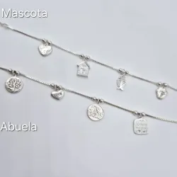 Pulsera temática de mascota y abuela