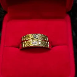 Anillo de compromiso oro 14k