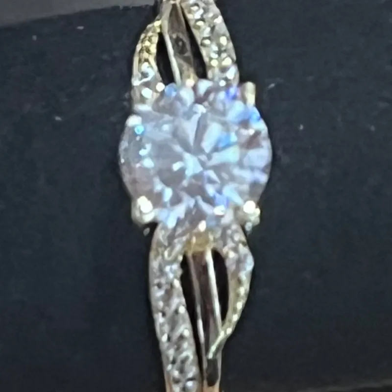 Anillo compromiso oro 10k