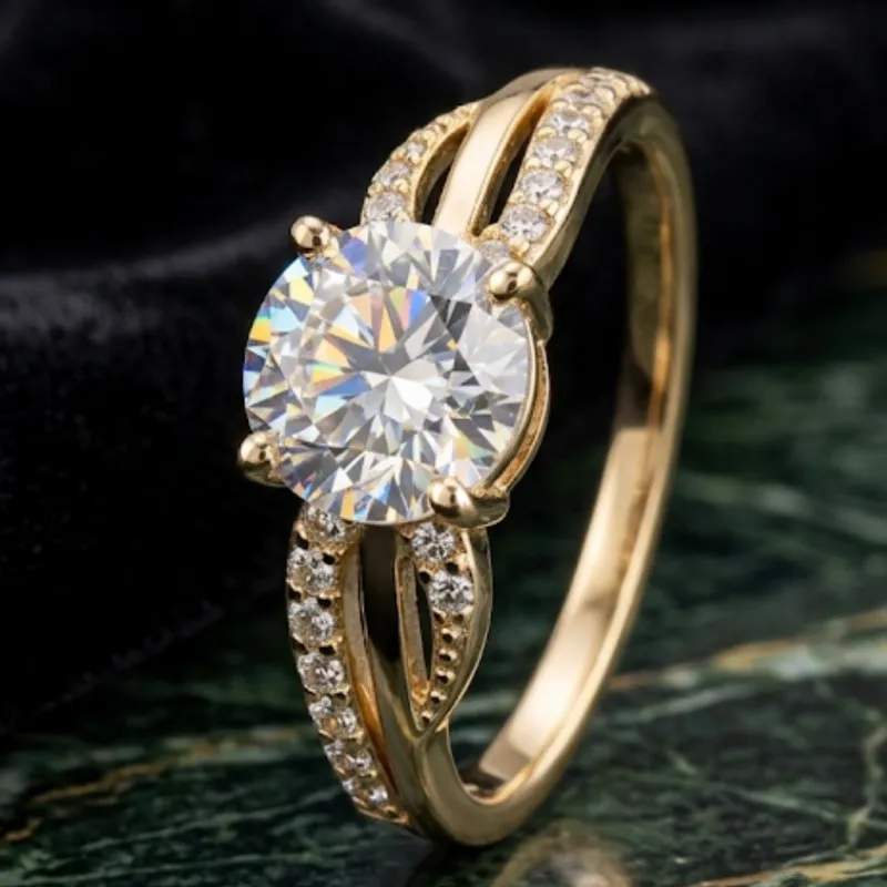 Anillo compromiso oro 10k