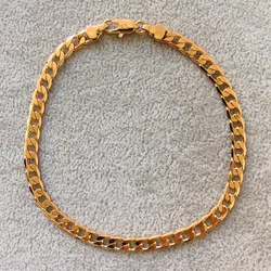 Tobillera laminada 18k