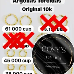 Argollas torcidas