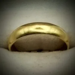 Alianza de compromiso lisa 14K