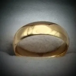 Alianza Lisa Maciza Gruesa 14K