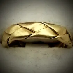 Alianza Trenzada Maciza Exclusiva 14K