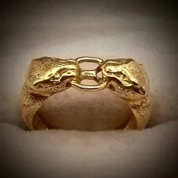 Anillo 2 Panteras entrelazadas