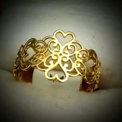 Anillo Calado de Corazones