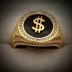Anillo con signo de peso $