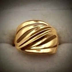 Anillo Con Volumen Oro Rosa