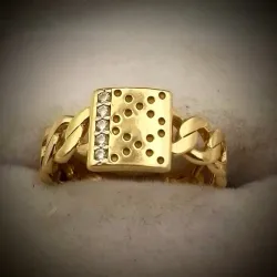 Anillo Corrugado Forma Eslabón Cadena