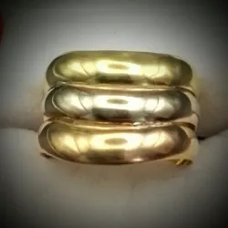 Anillo Estilo Alianza trioro