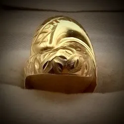 Anillo Estilo Concha Con Volumen