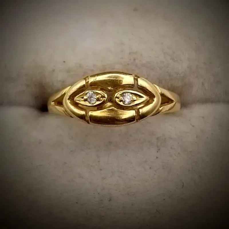 Anillo Exclusivo Con 2 Almendra