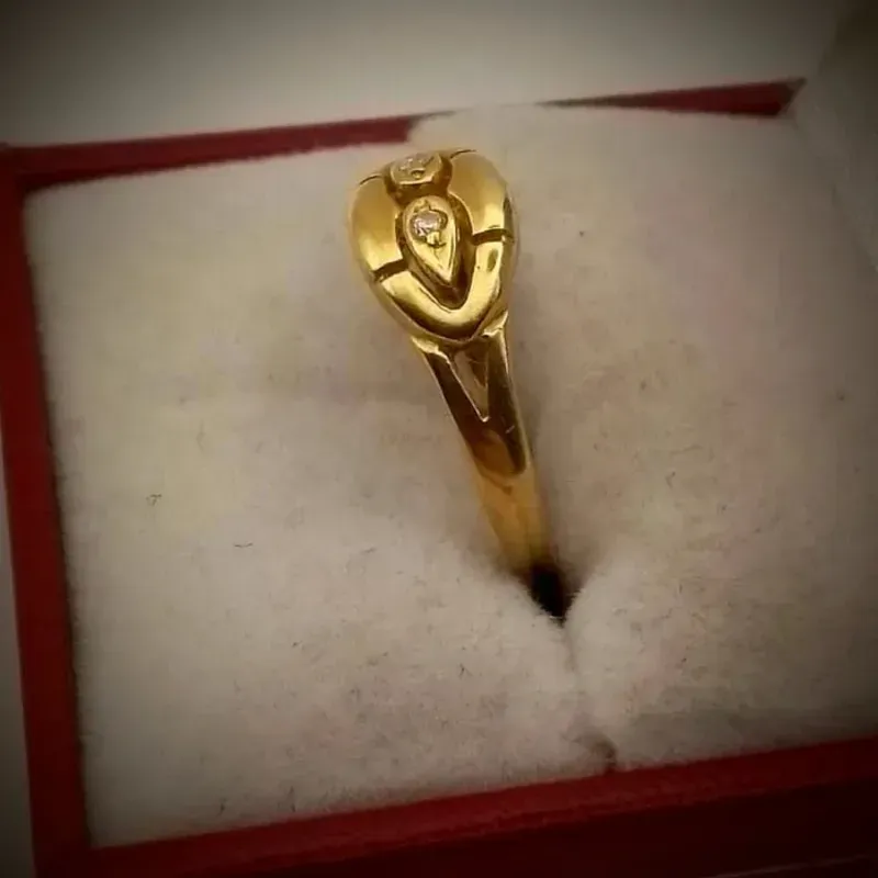 Anillo Exclusivo Con 2 Almendra