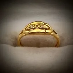 Anillo Exclusivo Con 2 Almendra