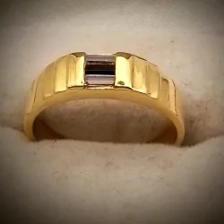 Anillo Gemas baguette fuerte