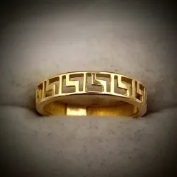 Anillo Nuevo Forma de Alianza Versace Calada